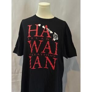Men’s Hawaiian Life Black T-Shirt Sz XL